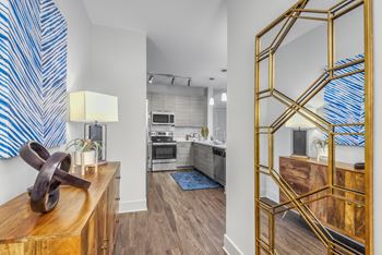 Luxury wood plank flooring